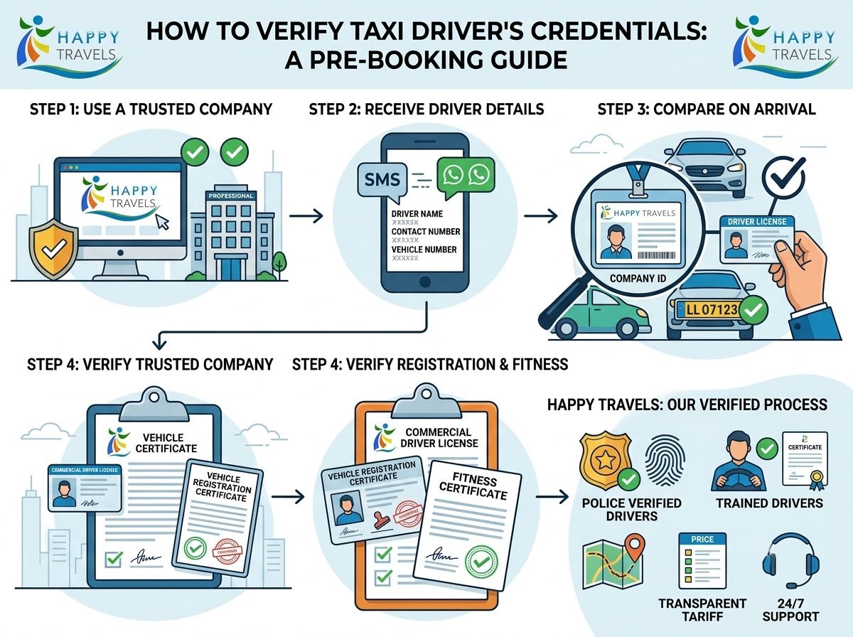 How to Verify a Taxi Driver's Credentials Before Booking