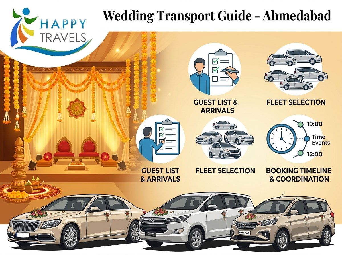 How to Book Multiple Cars for a Wedding Event in Ahmedabad