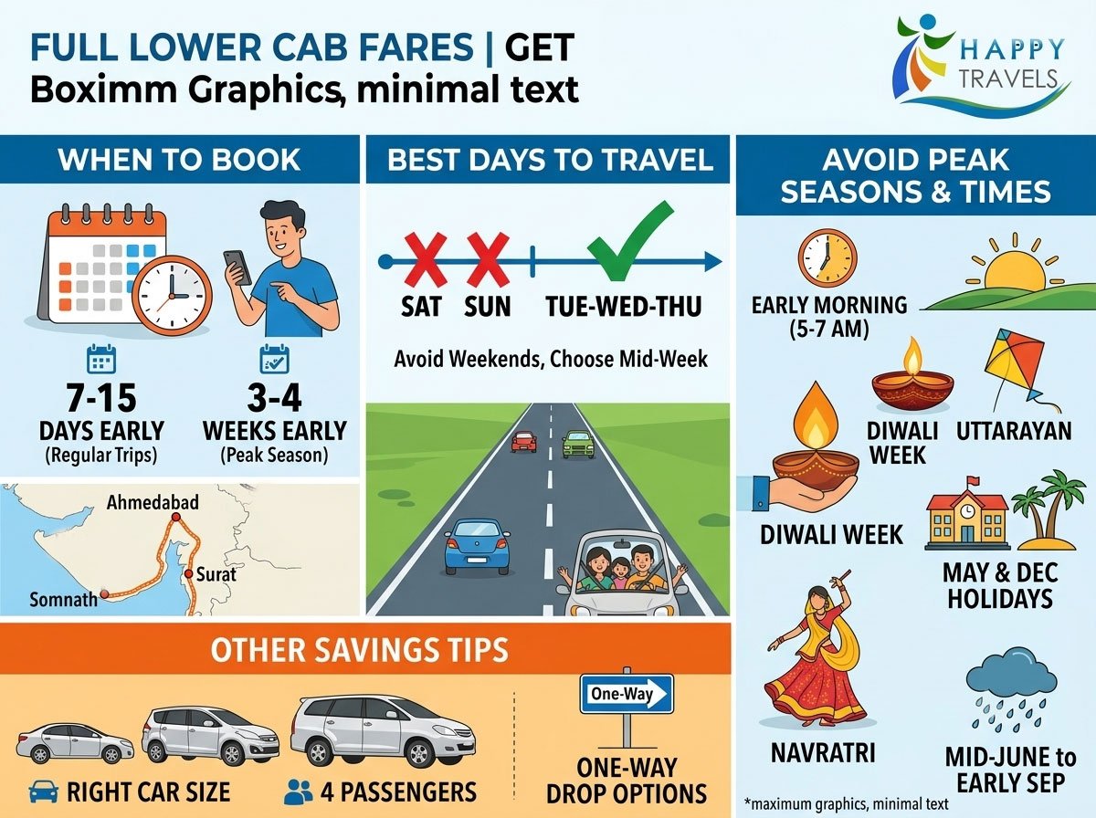What Is the Best Time to Book an Outstation Cab for Lower Fares?